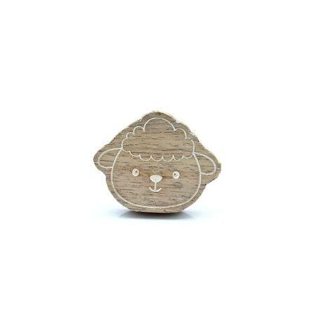 Kids Handmade Mango Wood Sheep Drawer Knob